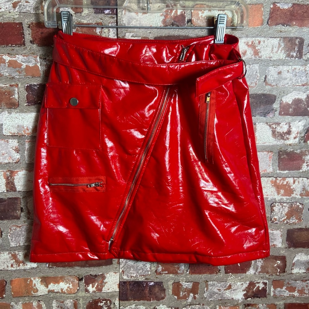 FQLWL Re Hot 🔥 Mini Skirt Faux Leather - Picture 3 of 10